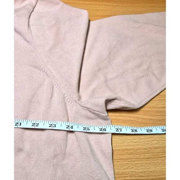 Lands End Cardigan 3X 24/26W Pink Basics Stretch Button Up Comfort Breathable - Picture 4 of 13